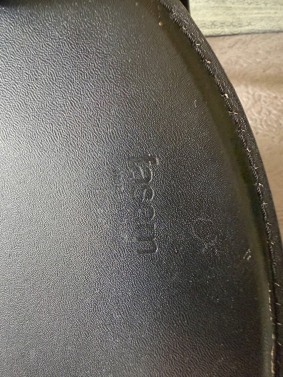 Fasem - Gualtierotti/Vegni - 4 sedie da pranzo in pelle nera – Leather, Metal (photo 11 of 13)