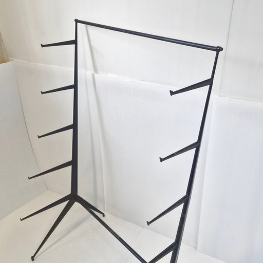 ETAGERE VINTAGE 1950 PIEDS COMPAS JEAN PROUVE MAURICE NOVARINA BUVETTE EVIAN 50S