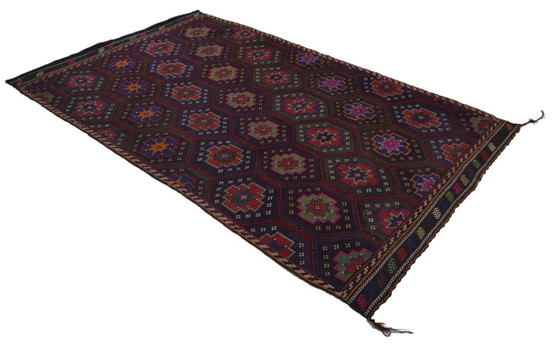 Large Vintage Anatolian Yoruk Kilim 306 × 185 cm – Handwoven Wool Rug – Rugs & carpets (photo 6 of 11)