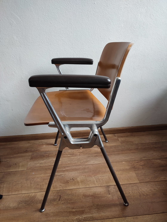 Image 1 of Sedia da ufficio sedia da scrivania Castelli legno metallo