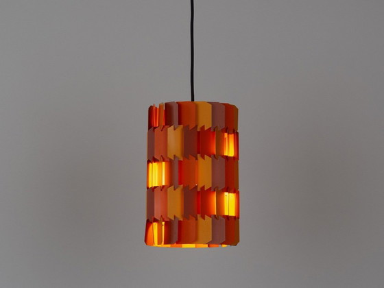 Image 1 of Deense vintage hanglamp Facet pop van Louis Weisdorf, Lyfa, 1972