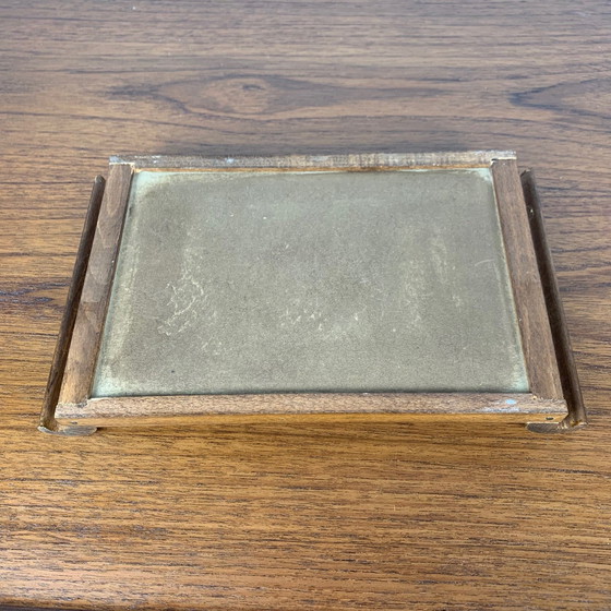 Image 1 of Petit plateau et miroir en bois, 1930-60