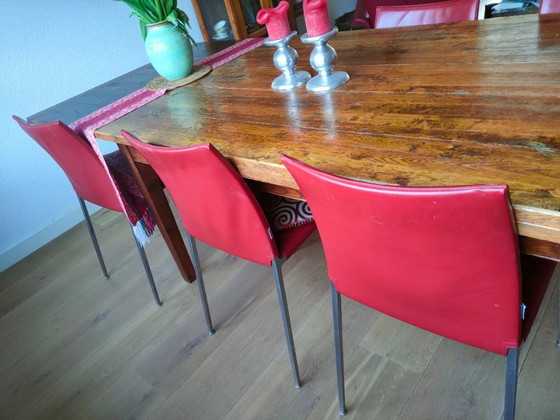 Image 1 of 6x Zanotta Eettafelstoel Lia