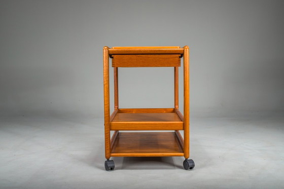 Image 1 of Carrello bar vintage in teak di Vildbjerg Møbelfabrik, Danimarca, anni '60