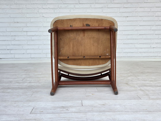 Image 1 of 1960er Jahre Dänisches Design von Arne Vodder, 3 Stühle, Teakholz, Möbelleder