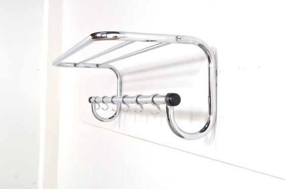 Vintage Wall Coat Rack in Gispen style, 1950s – Metal (photo 9 of 9)