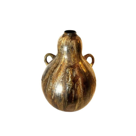 Vase Vintage Art Nouveau Colocynth à trois anses par Roger Guerin, 1920 – Ceramic (photo 15 of 15)