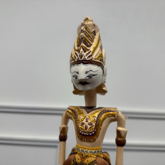 Antique Indonesian Wayang Golek shadow puppets – Decorative Objects, Textile, Wood (photo 5 of 8)