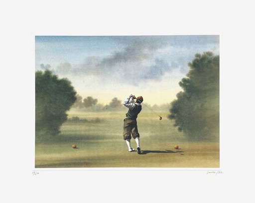 Alain Gaudin, Swing. Fotolitografía firmada, 1993.
