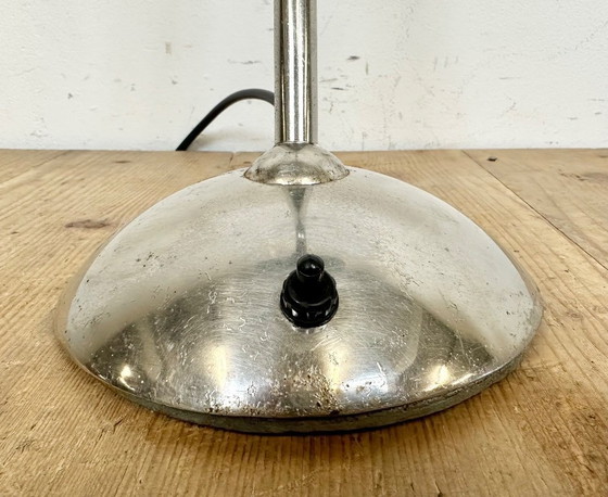 Image 1 of Lampada da tavolo vintage in smalto verde, anni '50