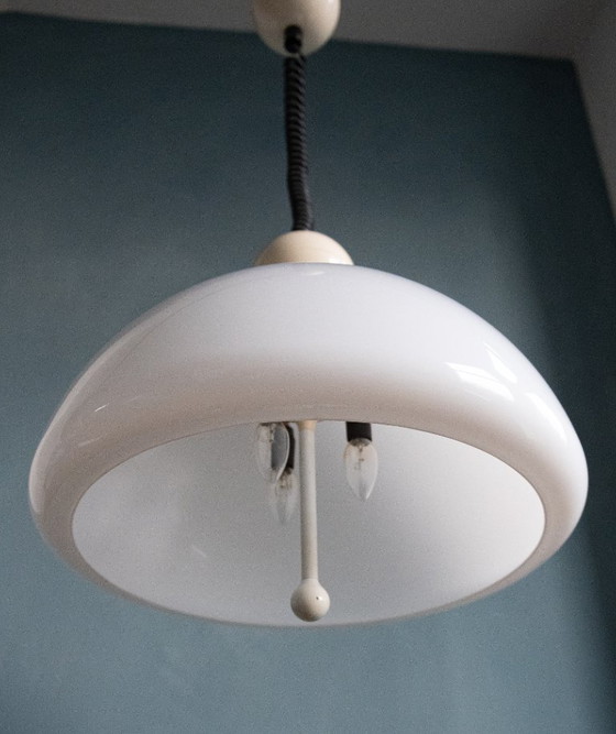 Saliscendi Hängelampe von Elio Martinelli für Martinelli Luce – Pendelleuchten, Plastic, Metal (photo 6 of 9)