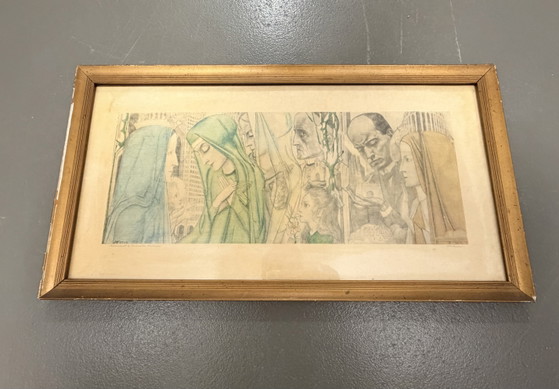 Jan Toorop 1858-1928 / Originele Lithografie - Het Offer 1927 – Litho's & Zeefdrukken, Paper (photo 10 of 10)