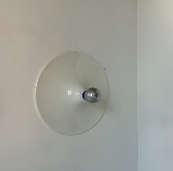 Image 1 of Coppia di applique vintage, metallo laccato bianco, Italia 1970.