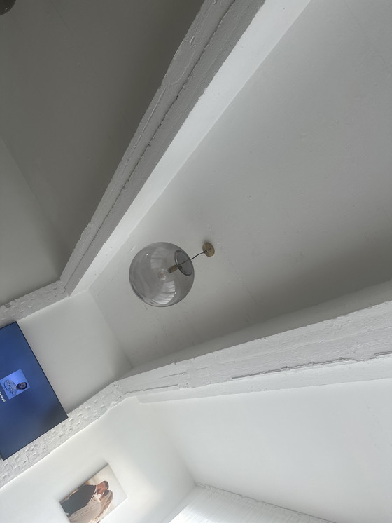 Image 1 of Hanglamp Grote met Goud en Grijs