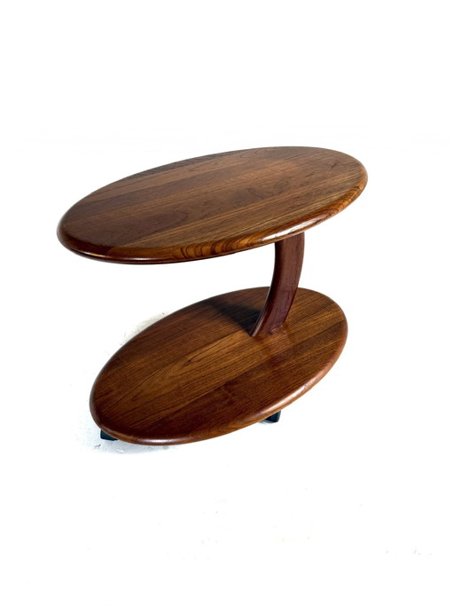 Chariot vintage danois en teck des années 80