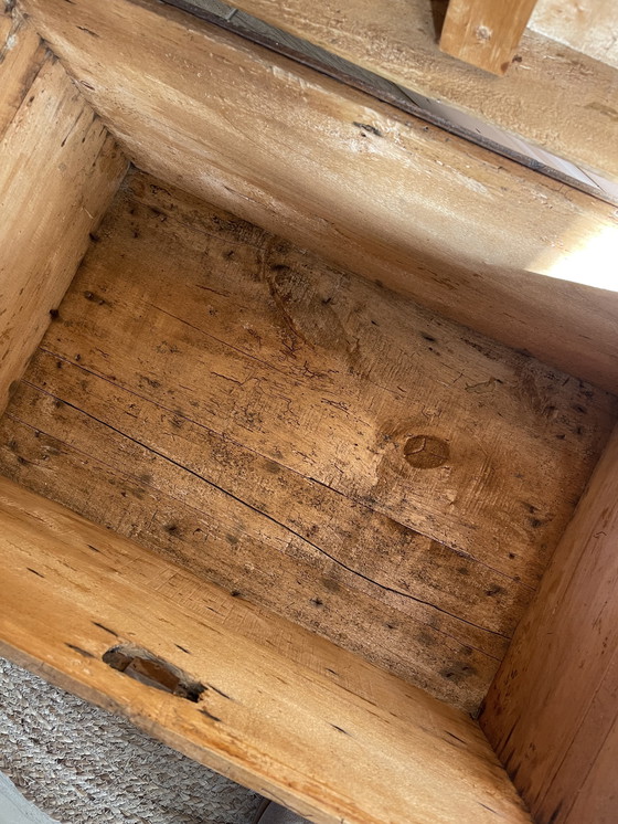 Image 1 of restored antique trunk