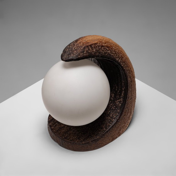 Eartly Ceramic Table Lamp by Doria Leuchten, Germany, 1970s – Glass (photo 7 of 11)