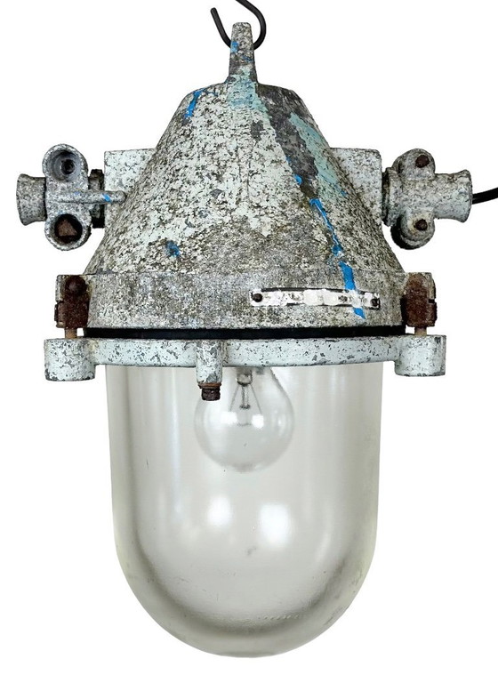 Image 1 of Grey Industrial Cast Aluminium Explosion Proof Lamp, 1970s