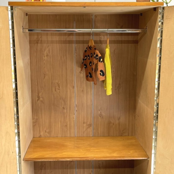 Image 1 of 2-door vintage 1950s/60s wardrobe kids' room sleek model