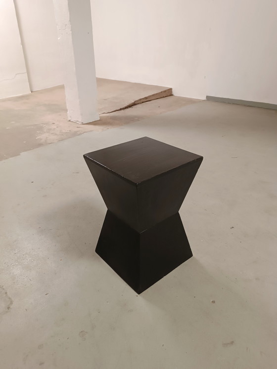 Image 1 of Geometric wooden side table 