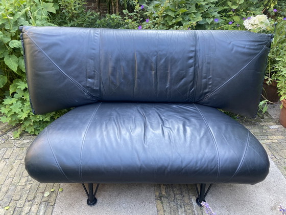 Leolux Colibri Loveseat Zwart Leer – 2 zitsbanken, Leather (photo 4 of 10)