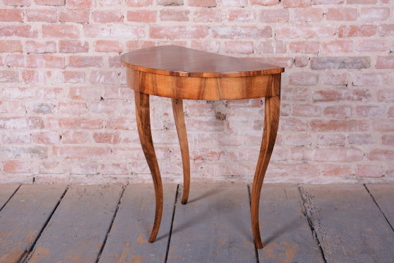 Mesa auxiliar Biedermeier restaurada, Nogal, Pulido renovado, Austria década de 1820, Mesas auxiliares, Madera (foto 7 de 10)