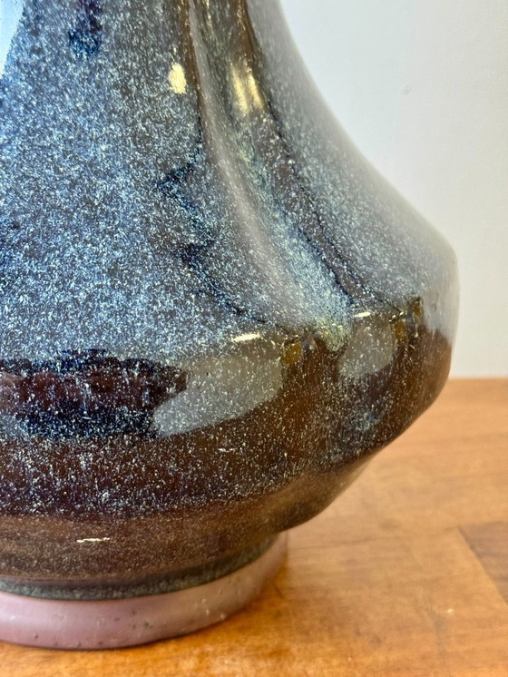 Image 1 of Jarrón de cerámica de estudio chino con esmalte flameado