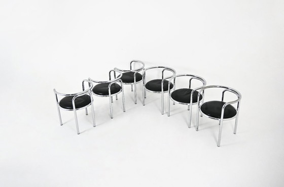 Image 1 of "Locus Solus" Chairs by Gae Aulenti for Poltronova, 1960s, set of 6
