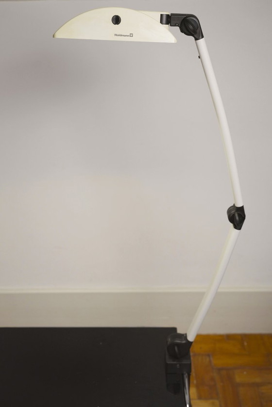 Image 1 of  Waldmann Adjustable Desk Lamp German Industrial Task Lamp Clamp Mount Articulated Office Light 