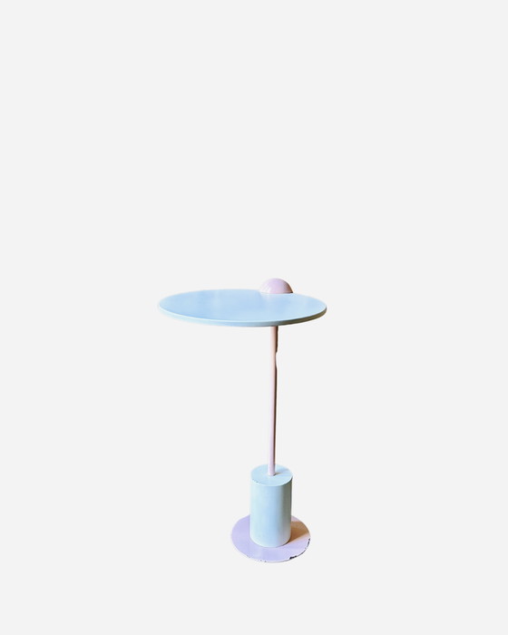 Image 1 of "Piccolo" side table in Memphis style - Edward Geluk for ArCo, Netherlands, 1984 Rotatable