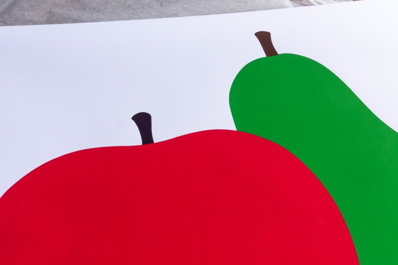 Image 1 of La Pera La Mela - Enzo Mari - Serie della Natura 1963 - Poster 70 x 50 cm