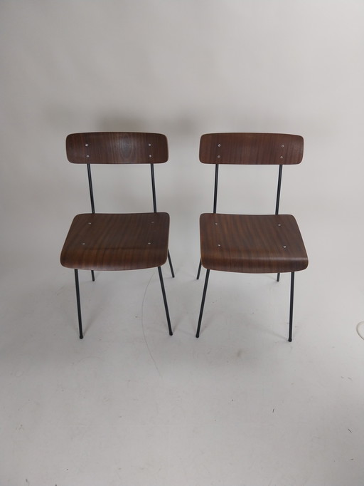 2 x chaises Auping Carroo par A. Cordemeyer 1950s
