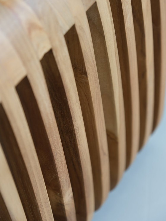 Image 1 of Aven kruk van massief teak