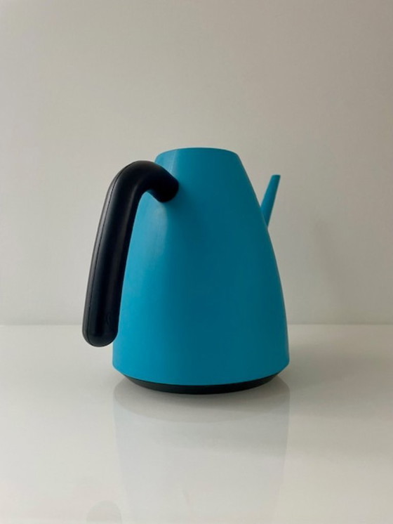 Image 1 of Regadera de diseño Elho Neptunus, azul turquesa con aspecto retro