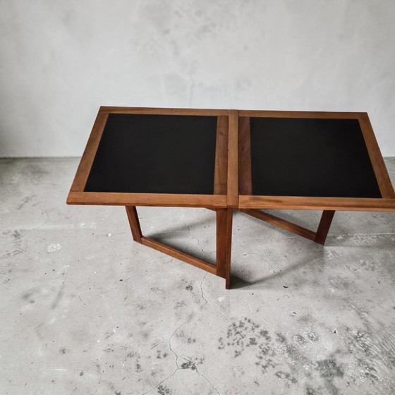Image 1 of Vintage folding teak side table, Arne Robbert Dansih, Made in Denmark