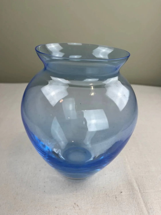 Jarrón azul azur – Jarrones, Crystal, Glass (photo 3 of 8)