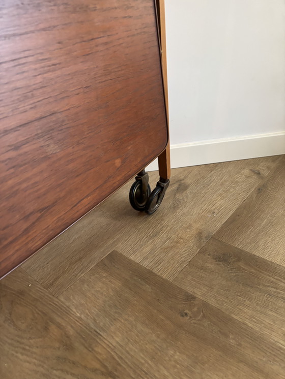 Image 1 of Vintage Scandinavische Opklapbare Serveerwagen Jaren 60/70 M