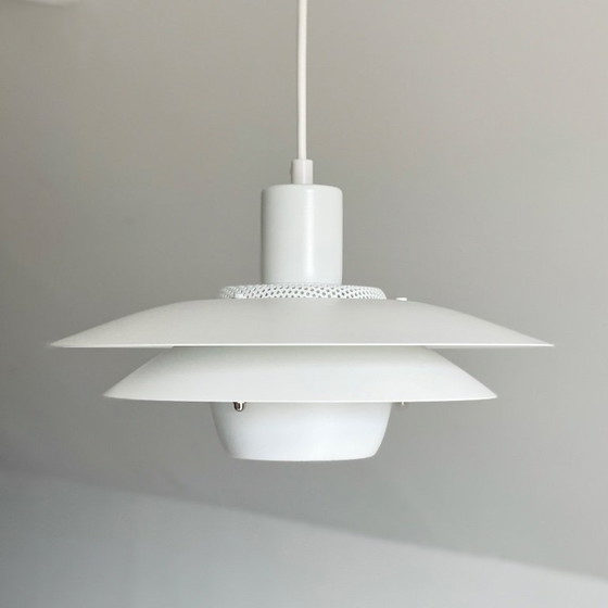 Image 1 of Jeka vintage Deens design LAMP witte schalenlamp Mid Century