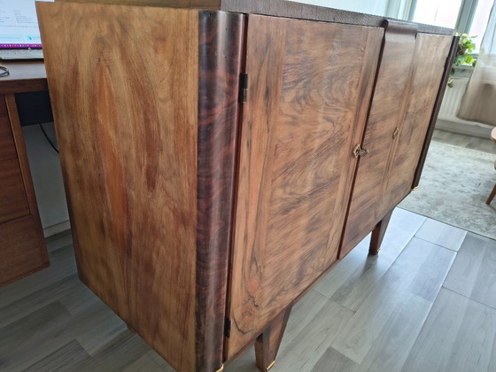 Image 1 of Burr Walnut Sideboard | Art Deco / Mid-Century