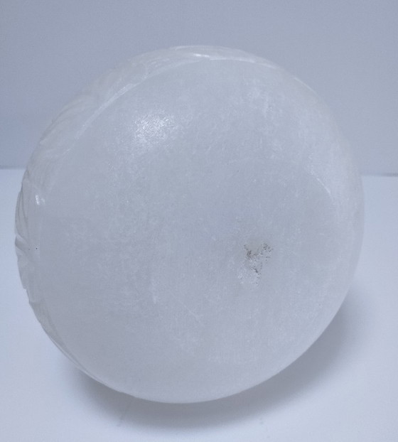 Image 1 of vase albâtre xl h. 40,5 cm vintage