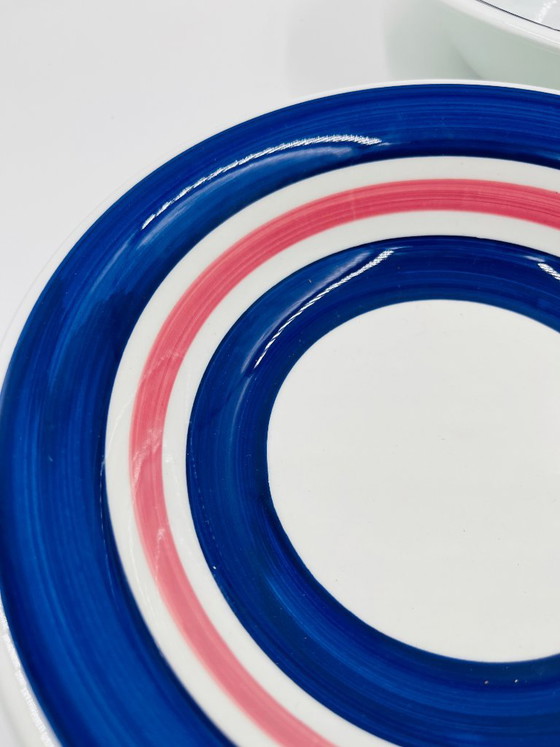 Set di 3 piatti fondi in maiolica dall'Italia FCI, Stoviglie, Ceramica, Rosso (foto 7 di 11)