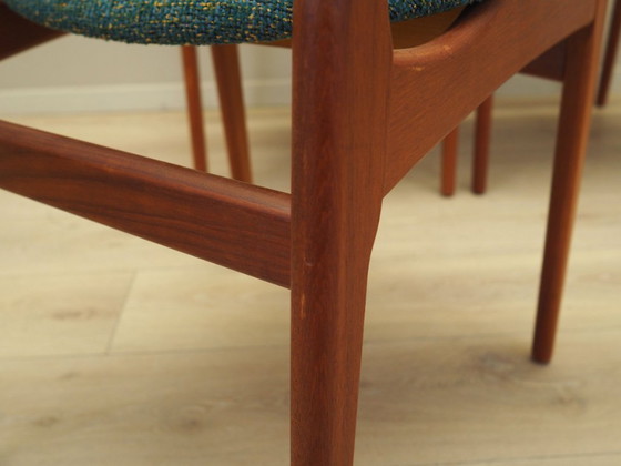 Image 1 of Satz von sechs Teakholzstühlen, dänisches Design, 1960er Jahre, Herstellung: N. & K. Bundgaard Rasmussen
