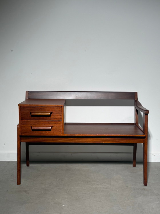 Chippy Heath Teak Telephone Table – British Mid-Century Modern – Side tables (photo 3 of 6)