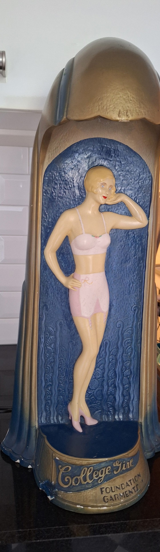 Image 1 of Vintage advertising object, lingerie model