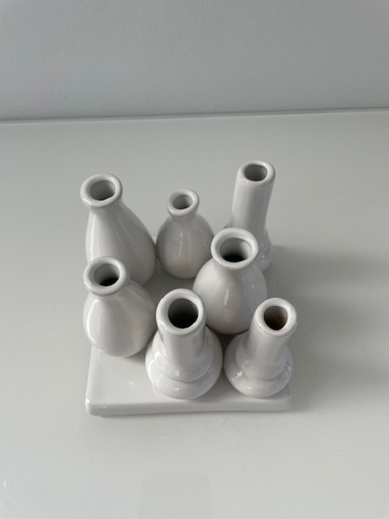 Image 1 of Design vase multiflower white ceramic