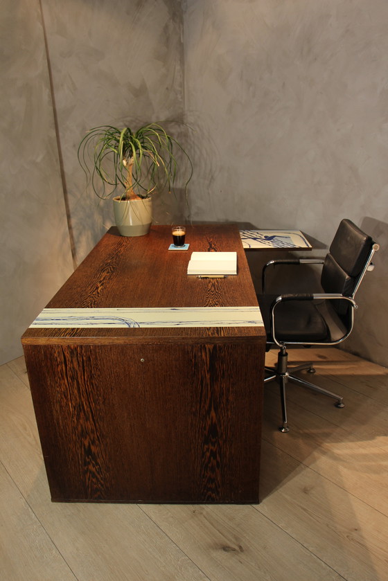 Image 1 of Bureau Cees Braakman x Pastoe avec l'art de Studio Opknappers