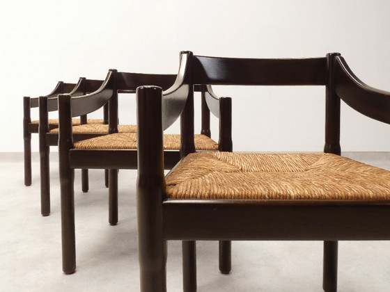 Sillas Cassina Carimate - ratán marrón – Sillas de comedor, Wicker, Vintage (photo 12 of 29)