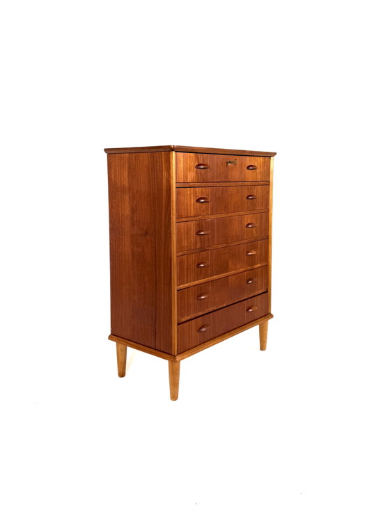 Vintage Danish Teak Chest of Drawers ‘60 – Wood (photo 9 of 9)