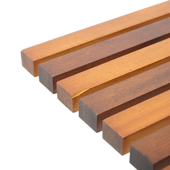 Image 1 of Banc en métal et en bois, années 1950