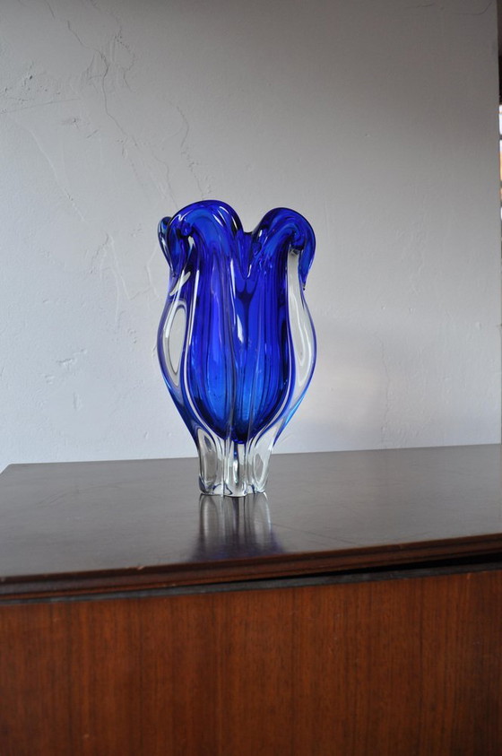 Vaso Vintage in Vetro Blu, Anni '60 – Vasi (photo 5 of 7)